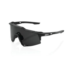 100% SPEEDCRAFT - Soft Tact Black - Smoke Lens - 6