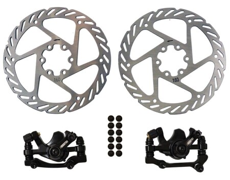 Asistan Bauer DB10 Mekanik Disk Fren Ön/Arka Set - 1