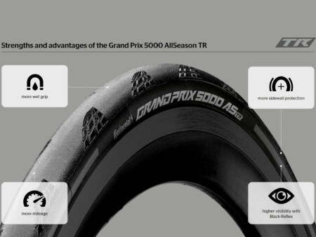 Continental Grandprix Gp5000 AS 700X28 Tubeless Katlanır Dış Lastik - Siyah - 7