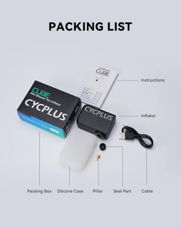 Cycplus Cube Mini Usb Şarjlı Pompa 100psi - 8