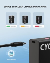 Cycplus Cube Mini Usb Şarjlı Pompa 100psi - 9