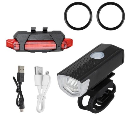 Forte GT Bisiklet Işığı USB şarjlı Led Ön Arka Set Xbyc 6116 - 7