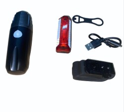 Forte GT Bisiklet Işığı USB şarjlı Led Ön Arka Set Xbyc 6117 - 9