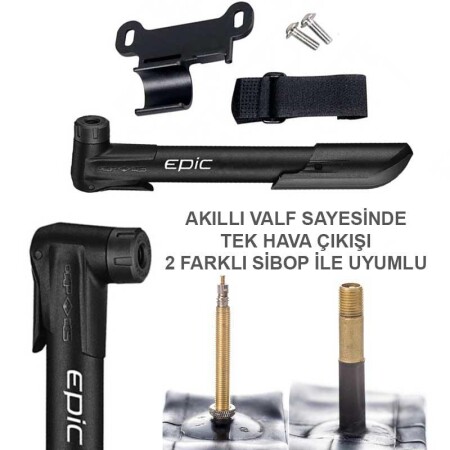 İmpac Epic PM-44 Akıllı Valf Presta ve Oto Sibop Uyumlu Pompa - 2