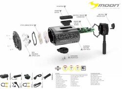 Moon CANOPUS PRO 6000 Lümen USB Bisiklet Ön Far Lambası - 2