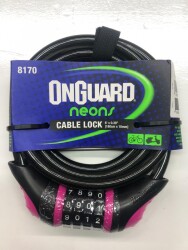 Onguard Şifreli Kilit 8170 Pembe Neon Combo - 1