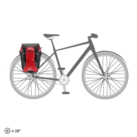 Ortlieb F2601 Bike-Roller Classıc Arka Bisiklet Çanta 40L Kırmızı-Siyah QL2.1 - 9