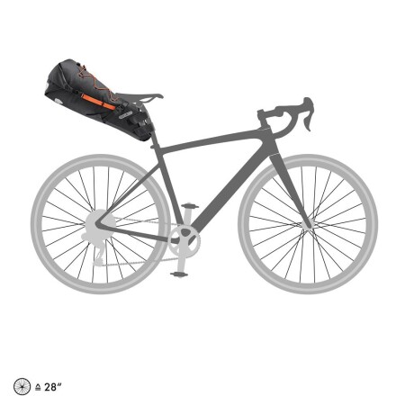 Ortlieb F9902 Bikepacking Seadde-Bag Two Sele Altı Çanta 16.5L Mat Siyah (Su Geçırme - 9