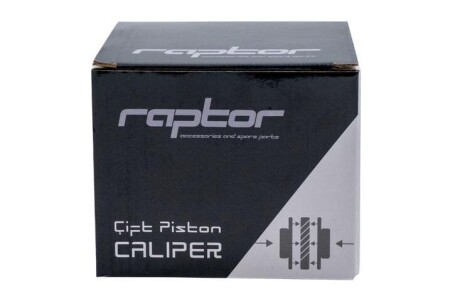 Raptor Dual Piston Mekanik Disk Fren Kaliperi Siyah - 4