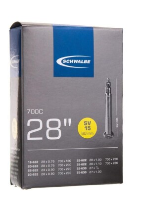 Schwalbe Uzun İnce Sibop İç Lastik Sv15 60Mm - 1