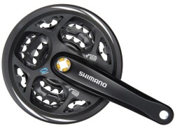 Shimano Altus FC-M311 Aynakol 3x7X8V Siyah 28/38/48T 175mm - 1