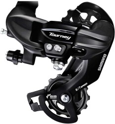 Shimano Arka Aktarıcı Tourney 6/7 Vites Uzun Bacak Siyah Braketli RD-TY300 - 2