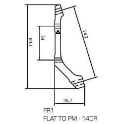 Shimano Arka Disk Fren Adaptörü SM-MA-R140 (P/D) Flat Mount to Post Mount 140mm - 7