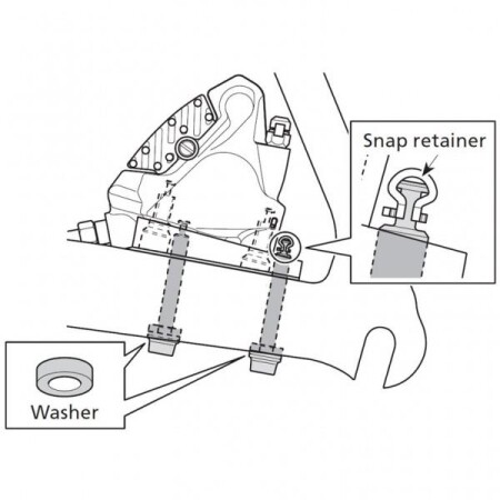 Shimano Arka Disk Fren Adaptörü SM-MA-R160 (D/D) 160mm - 4