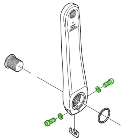 Shimano Aynakol Sol Kol Vidası M6X19mm - 2