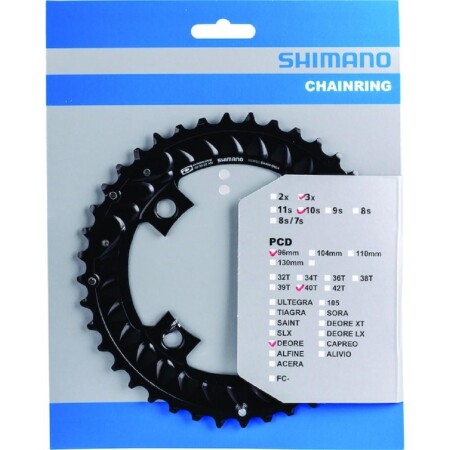 Shimano Aynakol Yaprak Deore FC-M6000 96mm BCD 40T - 3