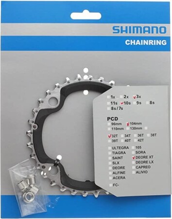 Shimano Aynakol Yaprak Deore XT FC-M780 / FC-M770 104mm BCD 32T - 2