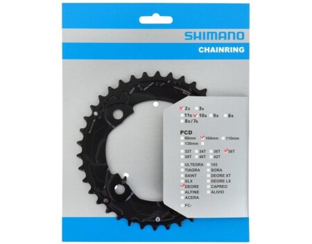 Shimano Deore FC-M617 104mm BCD 38T Dişlisi - 2