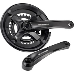 Shimano FC-TY501 Aynakol 2x7X8V Siyah 30/46T 170mm - 1