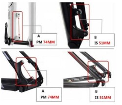 Shimano Ön Disk Fren Adaptörü SM-MA-F160 (P/D) Flat Mount to Post Mount 160mm - 4