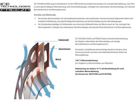 Shimano RT-MT800 Ultegra-GRX-Deore XT IceTech Freeza Center Lock Rotor 160mm (External) - 6