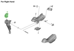 Shimano Sora ST-R3000 Vites Fren Kolları İsim Plakası Sağ - 5