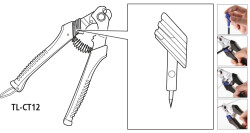 Shimano TL-CT12 Vites/fren kablosu Ve Tel için kablo kesici - 2