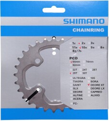 Shimano XT FC-M785 - FC-M675 SLX - 64mm BCD 28T Yaprak Dişlisi - 2