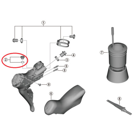 Shimano Yağ Doldurma Hava Alma Vidası - Dura Ace - 2