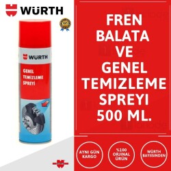 Würth Genel Temizleme ve Fren Balata Spreyi 500 ml - 2